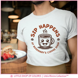 Camiseta Barista Profesional de Cafetería con Logotipo Pers