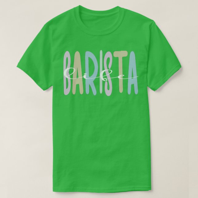 Camiseta Barista Regalos Cafetera Cafetería Cafetera Lover  (Diseño del anverso)