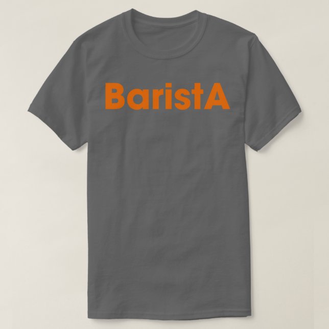 Camiseta Barista Retro Vintage (Diseño del anverso)