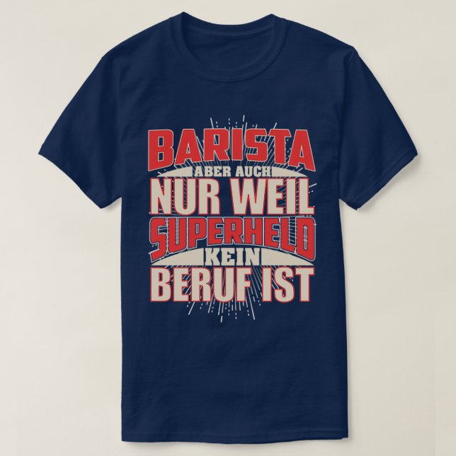 Camiseta Barista Superheld (Diseño del anverso)