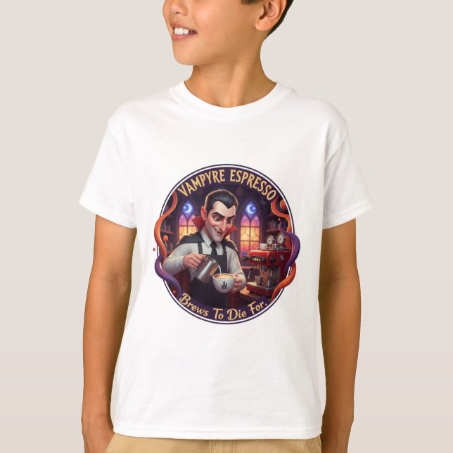 CAMISETA BARISTA VAMPIRO (Anverso)