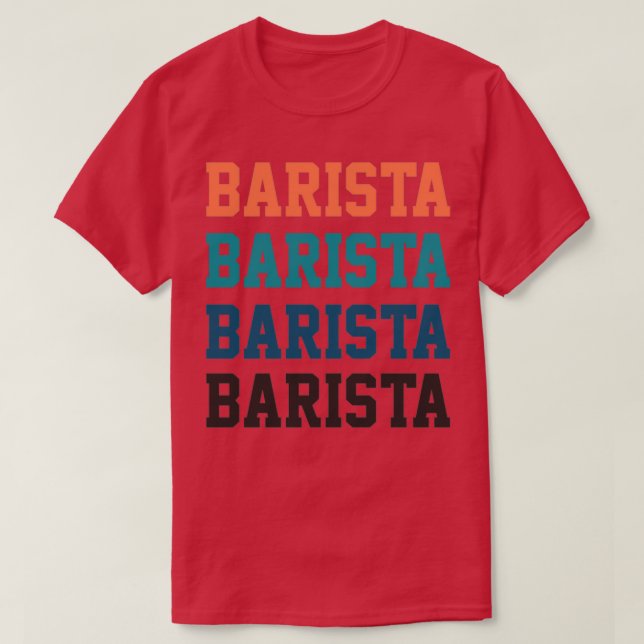 Camiseta Barista Vintage (Diseño del anverso)