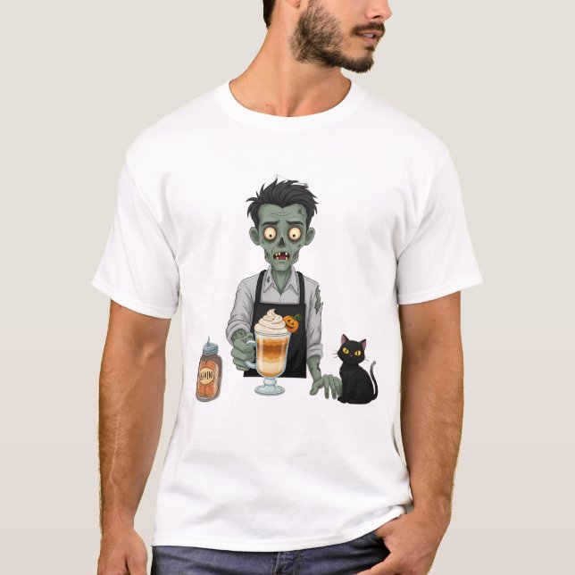 Camiseta Barista Zombie (Anverso)