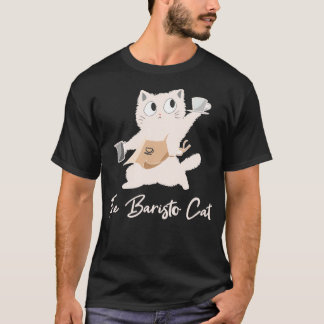Camiseta Baristo Cat Café Barista Shirt 2