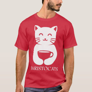Camiseta Baristo Cat Café Barista Shirt 3
