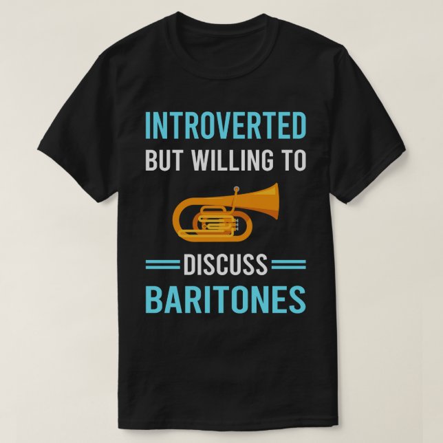 Camiseta Baritone Baritones Introvertido (Diseño del anverso)