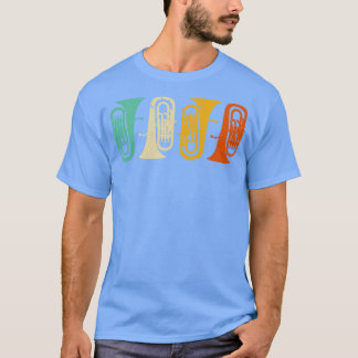 Camiseta Baritone Euphonium Retro Vintage Tuba Brass