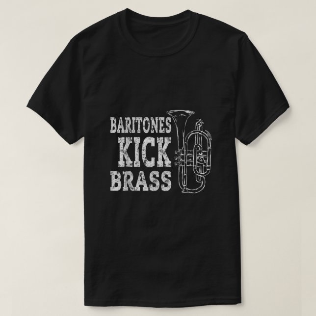 Camiseta Baritone Euphonium Shirt Brass Marching Band Gift (Diseño del anverso)