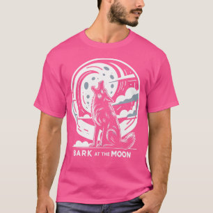Camiseta Bark en la luna Wolf Funny s para las mujeres