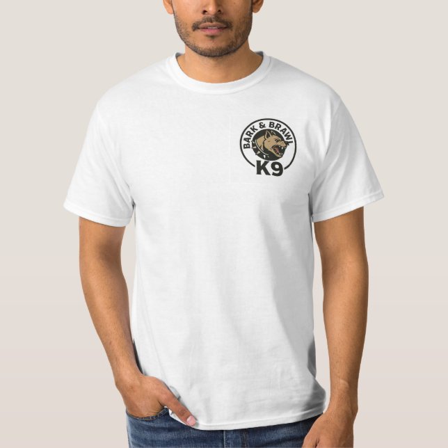 Camiseta Bark N Brawl K9 teeshirt  (Anverso)