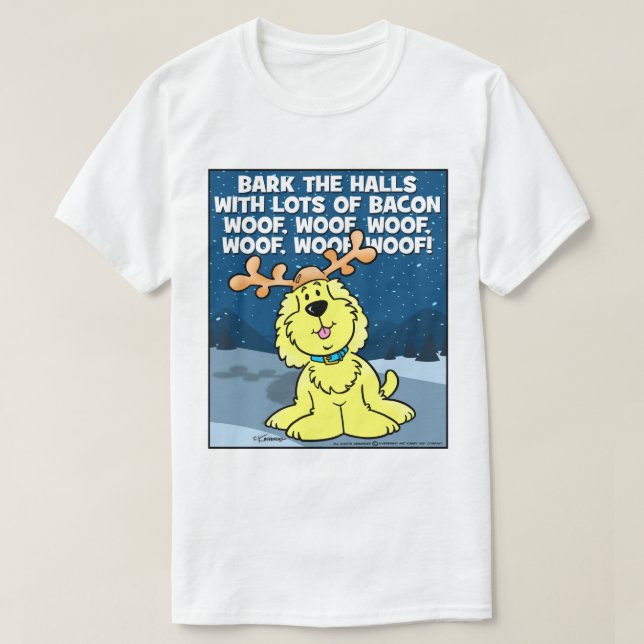Camiseta Bark The Halls (Diseño del anverso)