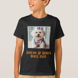 Camiseta Barking En Ghosts Halloween Perro Lover Personaliz