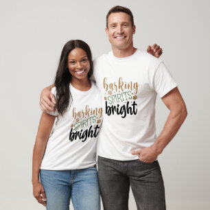 Camiseta Barking Spirits Bright - Navidad