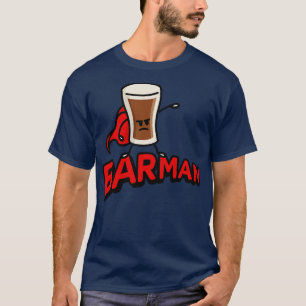 Camiseta Barman bartender estofado de cerveza irlandés