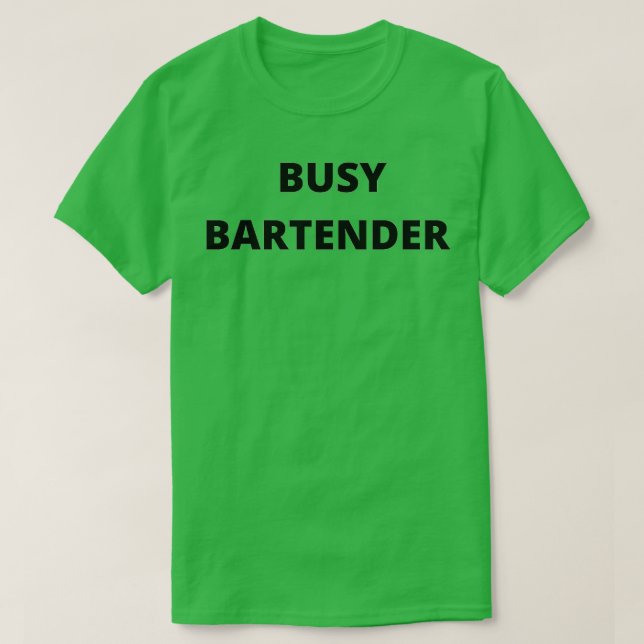 Camiseta Barman ocupado (Diseño del anverso)