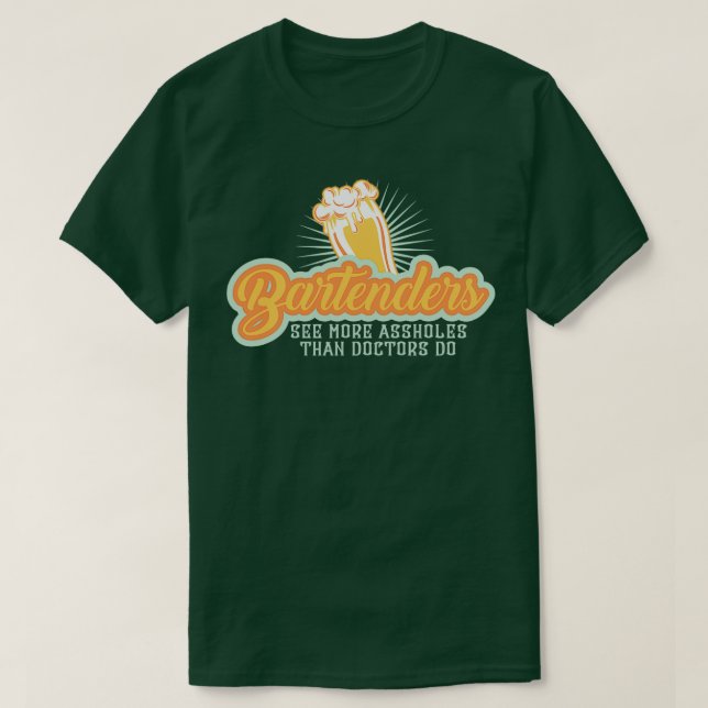 Camiseta Barman Para Hombres Mixóloga Tapster Chef 2 (Diseño del anverso)