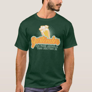 Camiseta Barman Para Hombres Mixóloga Tapster Chef 2