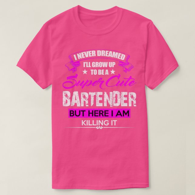 Camiseta Barman Super Cute (Diseño del anverso)