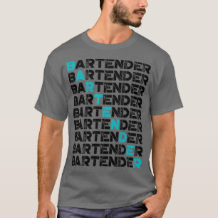 Camiseta barman vintage retro bartender 1