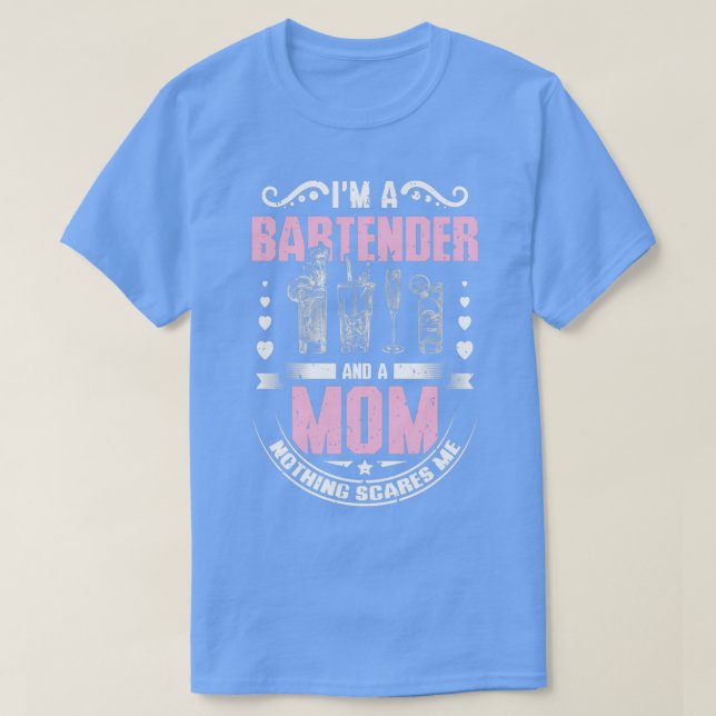 Camiseta barman y mamá (Diseño del anverso)