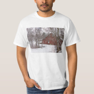 Camiseta Barn Rojo En La Nieve