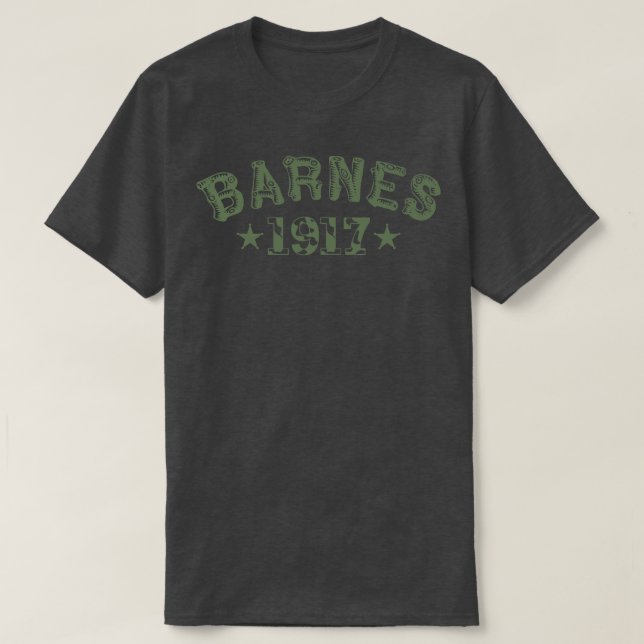 Camiseta barnes 1917 2 (Diseño del anverso)