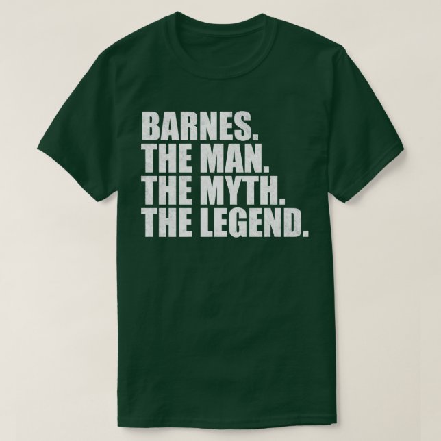 Camiseta BarnesBarnes apellido Barnes apellido Barnes apell (Diseño del anverso)