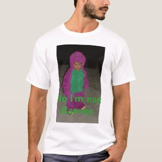 Camiseta barneycrop, ningún no soy Barney