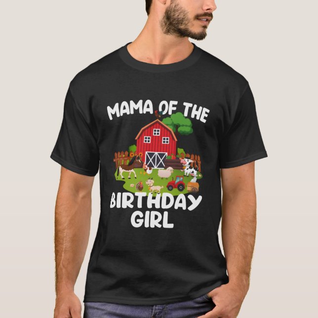Camiseta Barnyard Farm Animals Mama (Anverso)