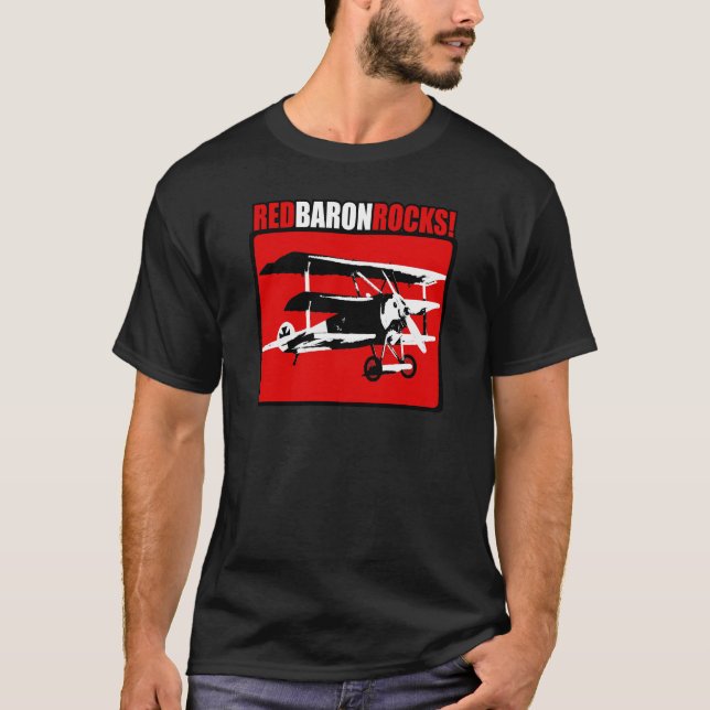 Camiseta ¡Barón rojo Rocks! (Anverso)