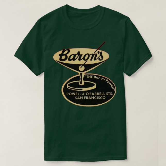 Camiseta Barons Bar (Diseño del anverso)