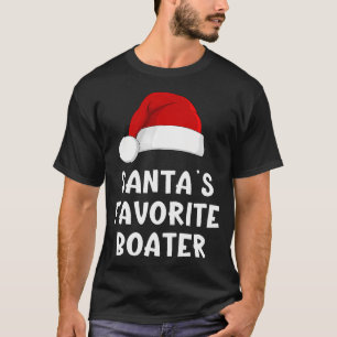 Camiseta Barquero Favorito De Santa De Navidad Divertido Am