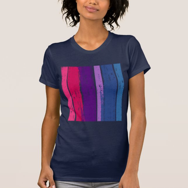 CAMISETA BARRA BISEXUAL DE LA TINTA DEL ORGULLO - .PNG (Anverso)