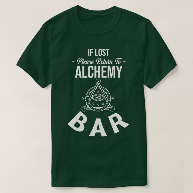 Camiseta Barra de alquimia (Diseño del anverso)