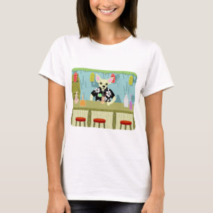 Camiseta Barra de bambú de Tiki de la chihuahua