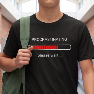 Camiseta Barra de carga de procrastinación divertida - Pers