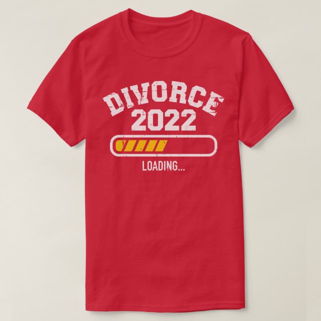Camiseta Barra de carga del divorcio 2022 (Diseño del anverso)