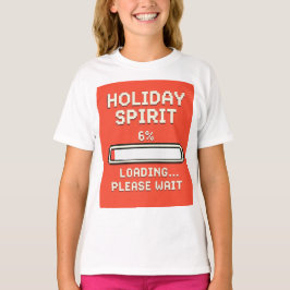 Camiseta Barra de carga del Espíritu Navideño