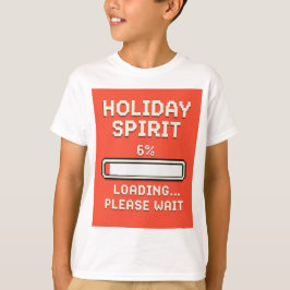 Camiseta Barra de carga del Espíritu Navideño