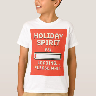 Camiseta Barra de carga del Espíritu Navideño