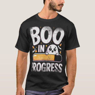 Camiseta Barra de carga fantasma linda progreso Boo Hallowe