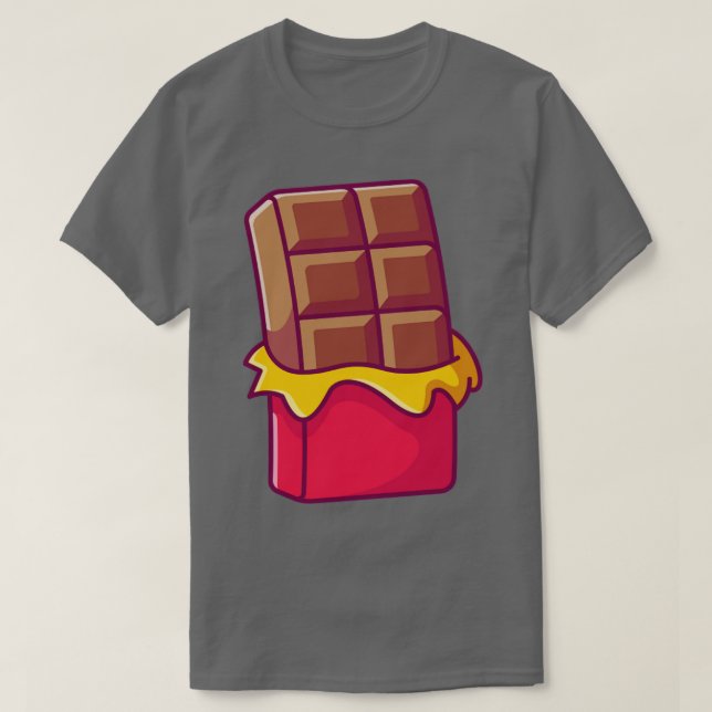 Camiseta Barra de chocolate (Diseño del anverso)