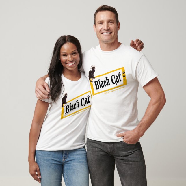 Camiseta Barra de gato negra (Unisexo)