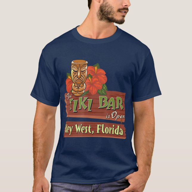 Camiseta Barra de iki de Key West Florida (Anverso)