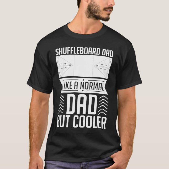 Camiseta Barra de juego de mesa de Shuffboard Reglas de jue (Anverso)
