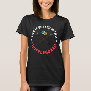 Camiseta Barra de juego de mesa de Shuffboard Reglas de jue