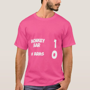 Camiseta Barra de mono 1 Mis brazos 0 Humor de lesión de br
