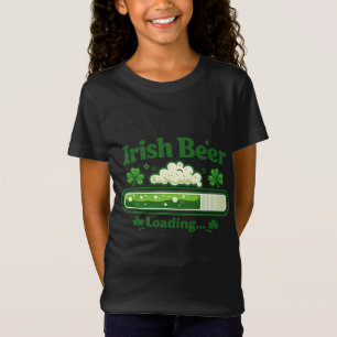 Camiseta Barra de progreso de cerveza irlandesa divertida S