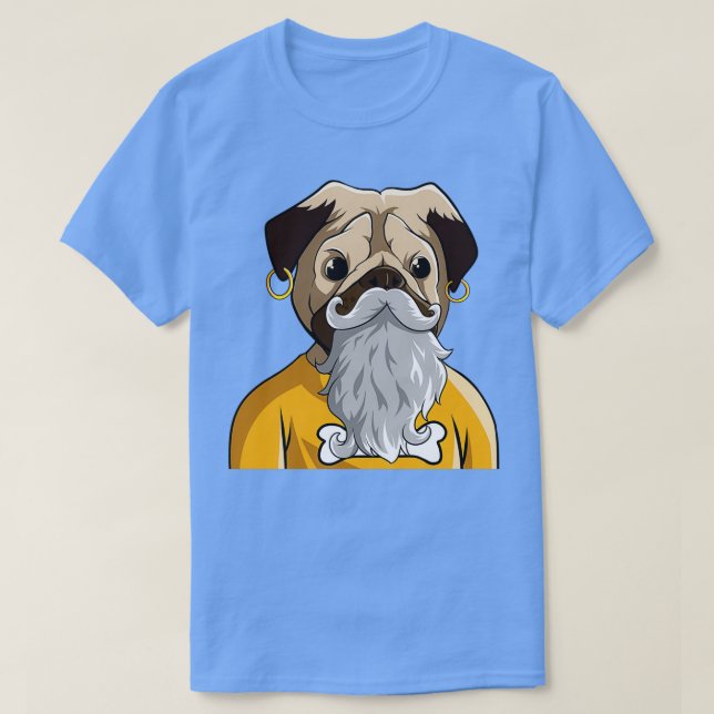 CAMISETA BARRA DE PUG LARGA CON GANANCIA 1 (Diseño del anverso)