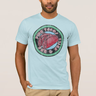 Camiseta barra de taco rosa y parrilla